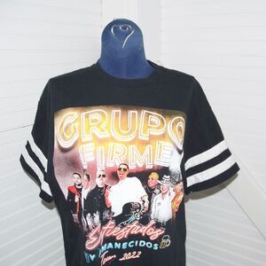 Grupo Firme 2022 Tour tshirt‎ Women's small baseball tee style